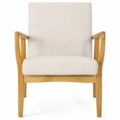 GDFStudio GDF Studio Isaac Mid Century Modern Fabric Club Chair, Ivory/Walnut 13 GDFStudio GDF Studio Isaac Mid Century Modern Fabric Club Chair, Ivory/Walnut -GDF sofa Shop f341cbce01c98e46 0012 w800 h800 b1 p0