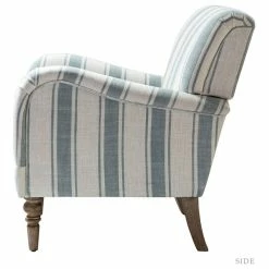 Karat Home Stripe Armchair With Solid Wood Legs, Blue -GDF sofa Shop f371d68f0059236b 1967 w800 h800 b1 p0