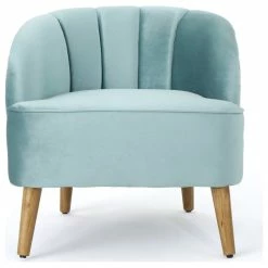 GDFStudio GDF Studio Scarlett Modern New Velvet Club Chair, Seafoam Blue -GDF sofa Shop f3c1013501e65bc9 7009 w800 h800 b1 p0