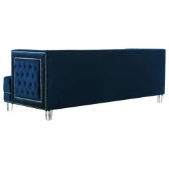 Meridian Furniture Lucas Velvet Sofa, Navy -GDF sofa Shop f401765702740de3 9117 w800 h800 b1 p0