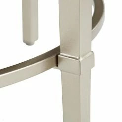 Inspire Q Milroy Champagne Silver Finish Round Marble Top End Table -GDF sofa Shop f421326100b16d3e 0886 w800 h800 b0 p0