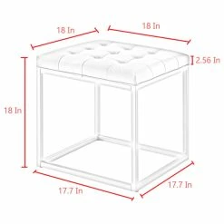 Inspired Home Teresa PU Leather Button Tufted Metal Frame Cube Ottoman, Blue 15 Inspired Home Teresa PU Leather Button Tufted Metal Frame Cube Ottoman, Blue -GDF sofa Shop f4714ed90e9f6e2c 3444 w800 h800 b1 p0