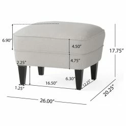 GDFStudio GDF Studio Teton Natural Fabric Club Chair And Ottoman -GDF sofa Shop f481b1af03f32fd0 2229 w800 h800 b1 p0