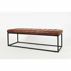 Jofran Global Archive Leather Ottoman - Saddle -GDF sofa Shop f5d1a65003776dcd 6516 w800 h800 b1 p0