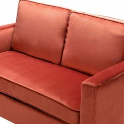 Karat Home Upholstered Sofa With Loose Back, Rust -GDF sofa Shop f5e18d61005922ff 1605 w800 h800 b0 p0