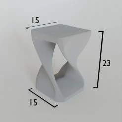 Haussmann Inc Twist End Table 15"x23", Walnut -GDF sofa Shop f6516803024b2442 9736 w800 h800 b0 p0