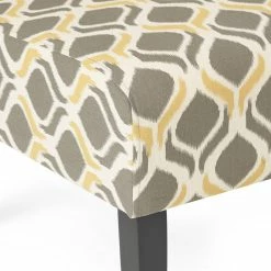 GDFStudio GDF Studio Kalee Contemporary Accent Chair, Yellow And Gray Ikat Pattern/ Matte Black, Fabric 18 GDFStudio GDF Studio Kalee Contemporary Accent Chair, Yellow And Gray Ikat Pattern/ Matte Black, Fabric -GDF sofa Shop f6e10166039c266e 8107 w800 h800 b0 p0