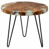 East At Main's Wellton Brown Round Teakwood Accent Table -GDF sofa Shop f75164df0862f6cb 9477 w800 h800 b1 p0