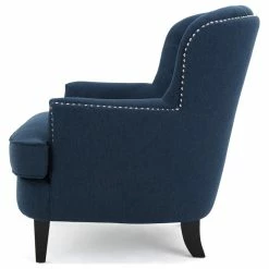 GDFStudio GDF Studio Alfred Royal Vintage Design Upholstered Arm Chair, Dark Blue -GDF sofa Shop f821ed2a01aebf3b 9354 w800 h800 b1 p0