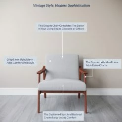 Belleze Accent Chair Living Room Upholstered Armchair, Light Gray -GDF sofa Shop f90143500200cc80 7572 w800 h800 b0 p0