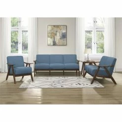 Domain Industries Inc. Lexicon Damala Mid-Century Solid Wood Frame Loveseat In Blue 11 Domain Industries Inc. Lexicon Damala Mid-Century Solid Wood Frame Loveseat In Blue -GDF sofa Shop fa515c5f0f473a43 1769 w800 h800 b0 p0