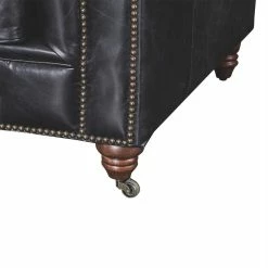 Crafters And Weavers Top Grain Leather Chesterfield Sofa, Slate -GDF sofa Shop fa61b23f00a4391e 4255 w800 h800 b0 p0