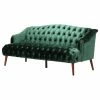 GDFStudio Esther Modern Glam Tufted Velvet 3 Seater Sofa, Emerald, Walnut Finish -GDF sofa Shop fa71ac6001d7ab79 4367 w800 h800 b1 p0
