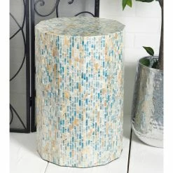 Brimfield & May Contemporary Blue Mother Of Pearl Accent Table 47336 16 Brimfield & May Contemporary Blue Mother Of Pearl Accent Table 47336 -GDF sofa Shop fb013a8700f20852 7809 w800 h800 b0 p0