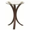 Coaster Home Furnishings Coaster Snack Table With Glass Top, Cappuccino -GDF sofa Shop fb91b4050c62daeb 4886 w800 h800 b1 p0