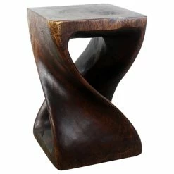 Kammika Import Export Co., Ltd (Thailand) Haussmann® Original Wood Twist Stool 12 X 12 X 18 In High Mocha Oil -GDF sofa Shop fc518dad02c93eb2 6225 w800 h800 b1 p0