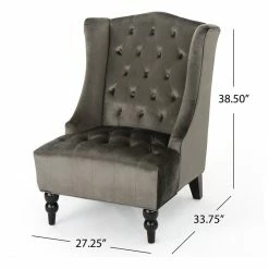 GDFStudio GDF Studio Talisa Winged High-Back Tufted New Velvet Club Chair, Gray 12 GDFStudio GDF Studio Talisa Winged High-Back Tufted New Velvet Club Chair, Gray -GDF sofa Shop fcc17f4a01b160cd 7856 w800 h800 b1 p0