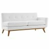 LexMod Engage Right-Arm Upholstered Fabric Loveseat, White -GDF sofa Shop fd11586601395432 1666 w800 h800 b1 p0