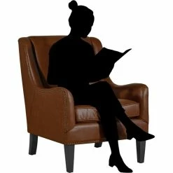 Tommy Hilfiger Andover Leather Accent Chair Cognac Brown -GDF sofa Shop fdf138eb0f66de8d 9986 w800 h800 b1 p0