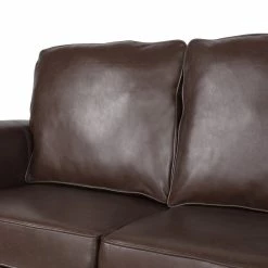 GDFStudio Burkehaven Contemporary Faux Leather 3 Seater Sofa, Nailhead Trim, Dark Brown 16 GDFStudio Burkehaven Contemporary Faux Leather 3 Seater Sofa, Nailhead Trim, Dark Brown -GDF sofa Shop fe315358032d4f07 1308 w800 h800 b0 p0