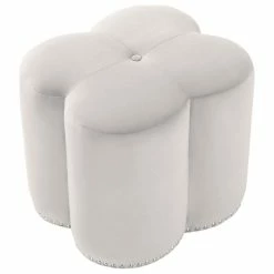 Meridian Furniture Clover Velvet Flower Shaped Ottoman -GDF sofa Shop ff915da602682f0b 5273 w800 h800 b1 p0