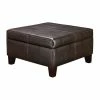 Dorel Asia Dorel Living 28" Square Faux Leather Storage Ottoman In Espresso -GDF sofa Shop ff91bd870fb8a99e 6947 w800 h800 b1 p0
