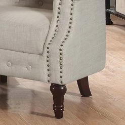 Rosevera Corporation Argenziano Chesterfield Chair, Beige -GDF sofa Shop fff1fc000bae2a55 5684 w800 h800 b0 p0