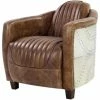 Acme Furniture Brancaster Aluminum And Top Grain Leather Chair, Retro Brown 1 Acme Furniture Brancaster Aluminum And Top Grain Leather Chair, Retro Brown -GDF sofa Shop home design