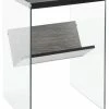 Convenience Concepts SoHo End Table, Weathered Gray/Glass -GDF sofa Shop home design 20