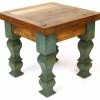 Mexican Imports Rustic Old Door End Table, Turquoise -GDF sofa Shop home design 25