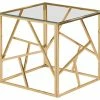 Best Master Furniture Best Master Morganna Stainless Steel Living Room End Table In Gold -GDF sofa Shop home design 33
