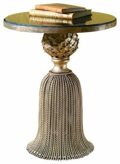 Dr. Livingstone, I Presume Twisted Iron Tassel Side Table