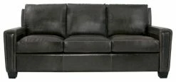Artistic Leathers Modern Track Arm Leather Sofa