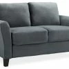 Pemberly Row Loveseat In Dark Gray -GDF sofa Shop home design 61
