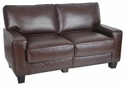 Serta At Home Serta RTA Palisades Collection 61" Loveseat In Chestnut Brown