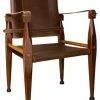 Authentic Models Bridle Leather Campaign Chair